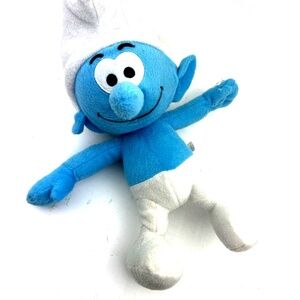 Happy Smurf Plush Stuffed Animal 14" Blue Children Kids Toys Boys Girls